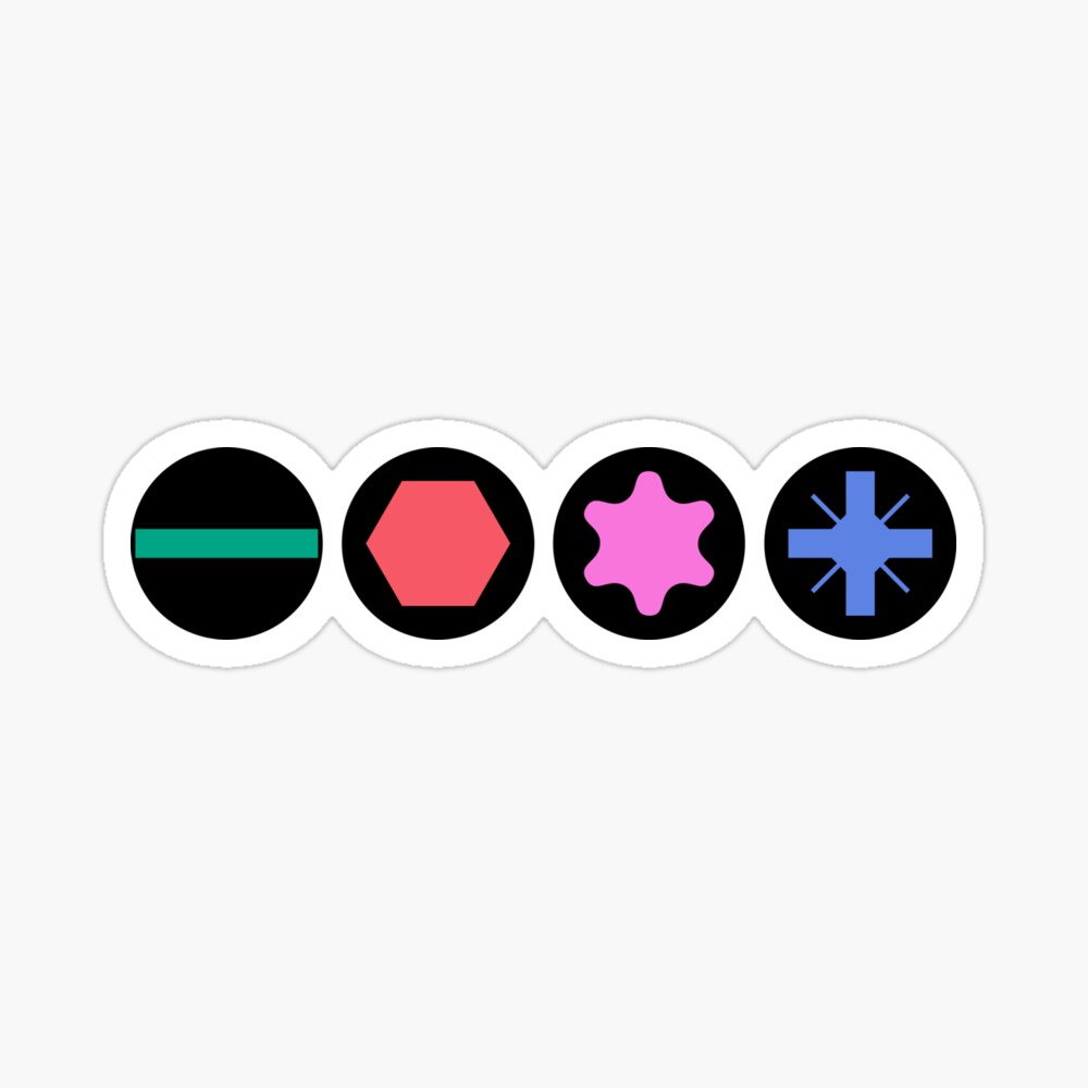 Playstation-Style Screw Drives Sticker